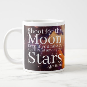 Lila und orangefarbener Nebel mit inspirierendem Z Jumbo-Tasse