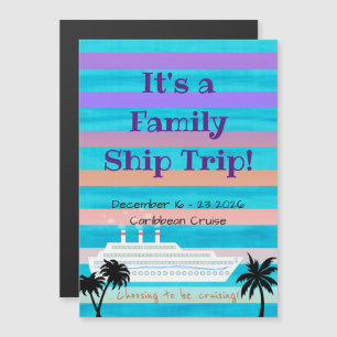 Lila und orangefarbener Türmagnet Magneteinladung