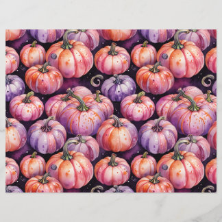 Lila und orangefarbenes Pattern