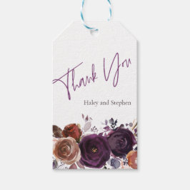 Lila und Personalisierte Gefälligkeit Geschenkanhänger