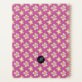 Lila und Pfirsichblüte Personalisiert anpassbar Planer (Rückseite)