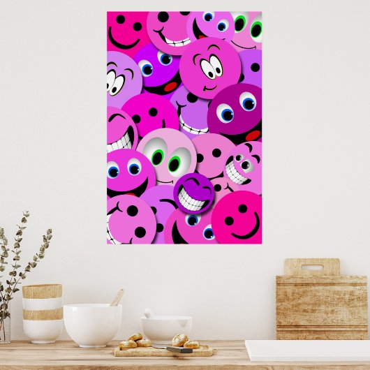 LILA- UND PINKFASCHENFÄHIGKEIT POSTER (Küche)