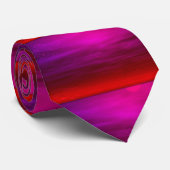 Lila und Red Men's Neck Tie Krawatte (Gerollt)