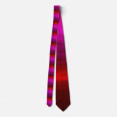 Lila und Red Men's Neck Tie Krawatte (Rückseite)