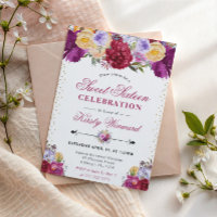 Lila und Red Summer Blume 16 . Geburtstag