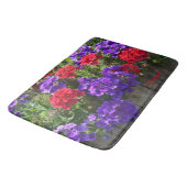 Lila und Red Verbena Badematte (Schrägansicht)