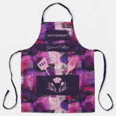 Lila und rosa Abstrakt - Bold, monochrome Küche Schürze (Vorderseite)
