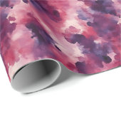 Lila und rosa Abstrakte Farbe Geschenkpapier (Rolleneckpunkt)