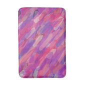 Lila und rosa Abstraktes Muster Bath Mat Badematte (Vorderseite Vertikal)