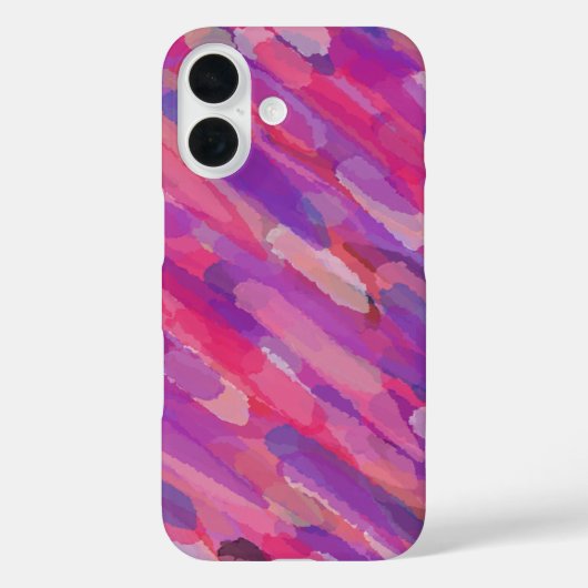 Lila und rosa Abstraktes Muster Case-Mate iPhone Hülle (Rückseite)