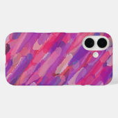 Lila und rosa Abstraktes Muster Case-Mate iPhone Hülle (Rückseite (Horizontal))