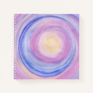 Lila und Rosa abstraktes Skizzenbuch Notizblock
