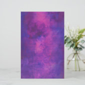 Lila und rosa Aquarellbilder - Hintergrund Briefpapier (Stehend Vorderseite)
