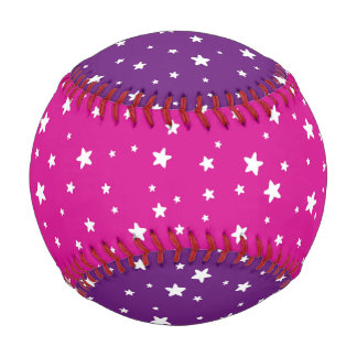 Lila und rosa Baseball-Sterne Baseball