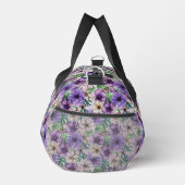 Lila und rosa Blume Duffle Bag (Rechts)