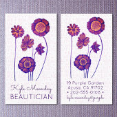 Lila und rosa Blume ❊ für Beautifizierer ❊ Visitenkarte