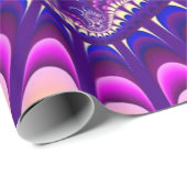 Lila und rosa Blume Geschenkpapier (Rolleneckpunkt)