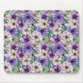 Lila und rosa Blume Mousepad (Vorne)