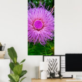 Lila und rosa Blume Poster (Heimbüro)