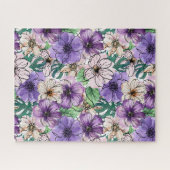 Lila und rosa Blume Puzzle (Horizontal)