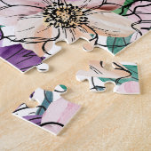 Lila und rosa Blume Puzzle (Seite)