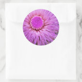 Lila und rosa Blume Runder Aufkleber (Tasche)