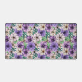 Lila und rosa Blume Schreibtischunterlage (Vorderseite)