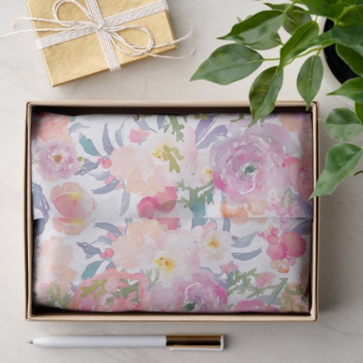 lila und rosa Blume Seidenpapier (Geschenk)