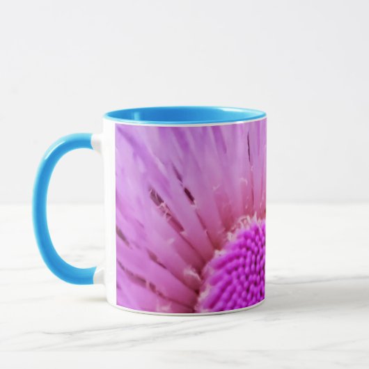 Lila und rosa Blume Tasse (Links)