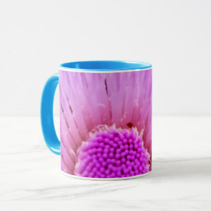 Lila und rosa Blume Tasse