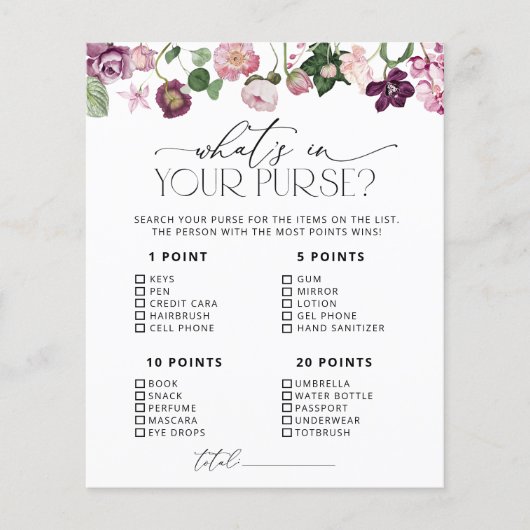 Lila und rosa Blume Was steckt in deinem Handspiel (Vorderseite)