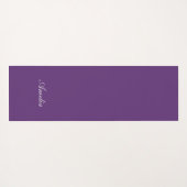 Lila und rosa Blume Yogamatte (Rückseite (Horizontal))