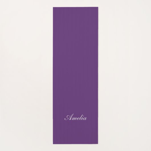 Lila und rosa Blume Yogamatte (Rückseite)