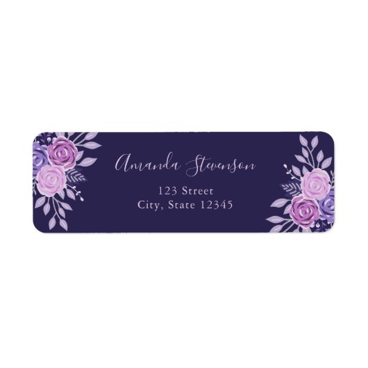 Lila und rosa Blumenmuster (Vorne)