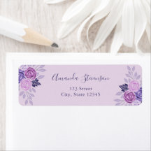 Lila und rosa Blumenmuster