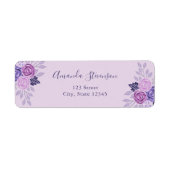 Lila und rosa Blumenmuster (Vorne)