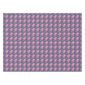 Lila und rosa Blumenmuster Tischdecke (Vorderseite (Horizontal))