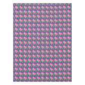 Lila und rosa Blumenmuster Tischdecke (Vorderseite)