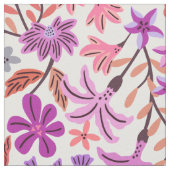 Lila und rosa, blumenreich stoff (Nahaufnahme)