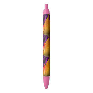 Lila und rosa Blumenstift Kugelschreiber