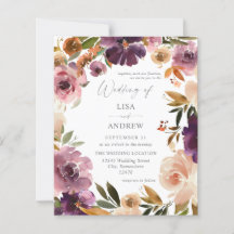 Lila und rosa Blütenblütenhochzeit V3 Groß