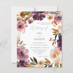 Lila und rosa Blütenblütenhochzeit V3 Groß