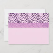 Lila und rosa Brautdusche Einladung (Rückseite)