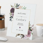 Lila und rosa Brautparty Sockelschild (In Situ)