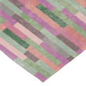 Lila und rosa Damast und Streifen Mittelgroßer Tischläufer (Ecke)