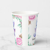 Lila und rosa Dragon Peony Girl Babydusche Pappbecher (Rechts)