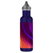 Lila und rosa dynamische Waves Edelstahlflasche (Rechts)