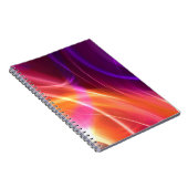 Lila und rosa dynamische Waves Notizblock (Rechte Seite)