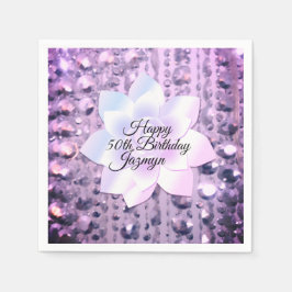 Lila und rosa Elegant und Beaded Serviette