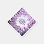 Lila und rosa Elegant und Beaded Serviette (Ecke)
